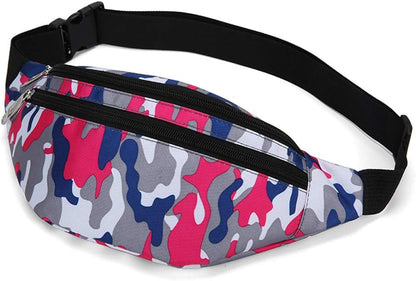 Fanny Pack for Men & Women, Fashion Waterproof Waist Packs with Adjustable Belt, Casual Bag Bum Bags for Travel Sports Running.