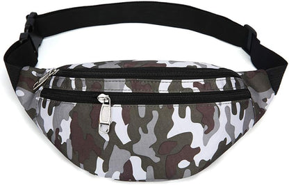 Fanny Pack for Men & Women, Fashion Waterproof Waist Packs with Adjustable Belt, Casual Bag Bum Bags for Travel Sports Running.