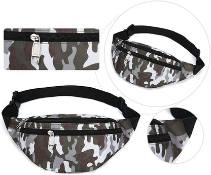 Fanny Pack for Men & Women, Fashion Waterproof Waist Packs with Adjustable Belt, Casual Bag Bum Bags for Travel Sports Running.