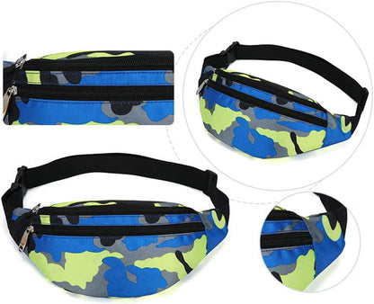 Fanny Pack for Men & Women, Fashion Waterproof Waist Packs with Adjustable Belt, Casual Bag Bum Bags for Travel Sports Running.
