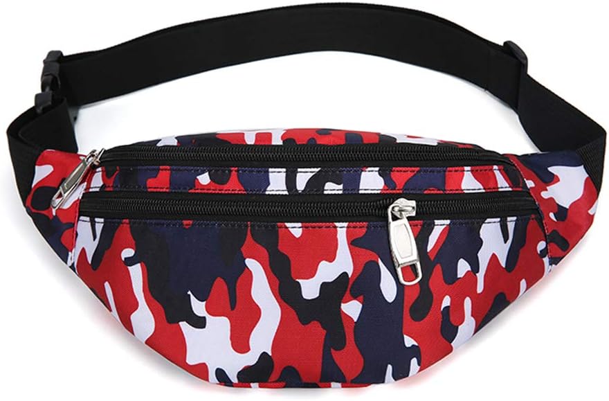 Fanny Pack for Men & Women, Fashion Waterproof Waist Packs with Adjustable Belt, Casual Bag Bum Bags for Travel Sports Running.