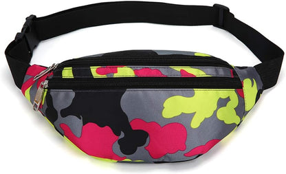 Fanny Pack for Men & Women, Fashion Waterproof Waist Packs with Adjustable Belt, Casual Bag Bum Bags for Travel Sports Running.
