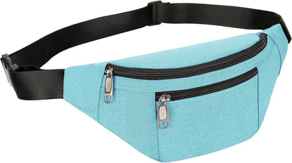 Fanny Pack for Men & Women, Fashion Waterproof Waist Packs with Adjustable Belt, Casual Bag Bum Bags for Travel Sports Running.