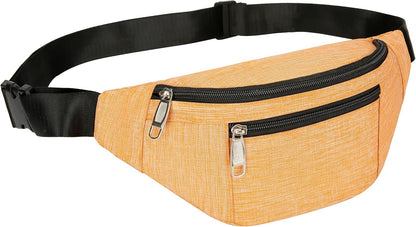 Fanny Pack for Men & Women, Fashion Waterproof Waist Packs with Adjustable Belt, Casual Bag Bum Bags for Travel Sports Running.