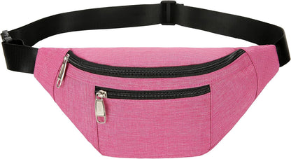 Fanny Pack for Men & Women, Fashion Waterproof Waist Packs with Adjustable Belt, Casual Bag Bum Bags for Travel Sports Running.