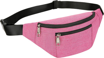 Fanny Pack for Men & Women, Fashion Waterproof Waist Packs with Adjustable Belt, Casual Bag Bum Bags for Travel Sports Running.