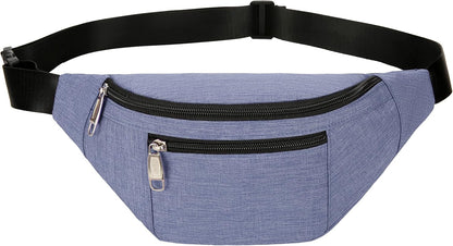 Fanny Pack for Men & Women, Fashion Waterproof Waist Packs with Adjustable Belt, Casual Bag Bum Bags for Travel Sports Running.