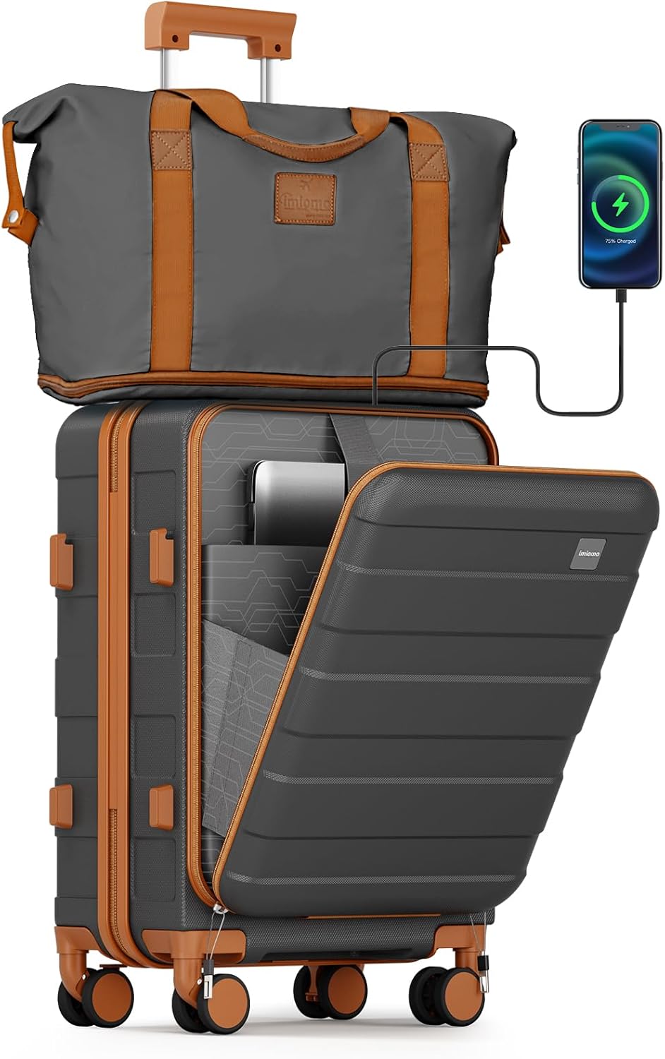 Carry on Luggage 22x14x9 Airline Approved, Hardside 20 Inch Carry-on Suitcases with Spinner Wheels, Lightweight Travel Luggage Sets with TSA Lock