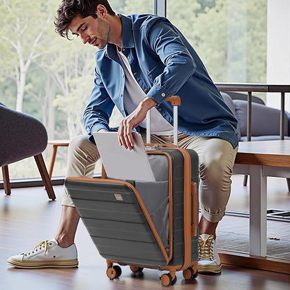 Carry on Luggage 22x14x9 Airline Approved, Hardside 20 Inch Carry-on Suitcases with Spinner Wheels, Lightweight Travel Luggage Sets with TSA Lock