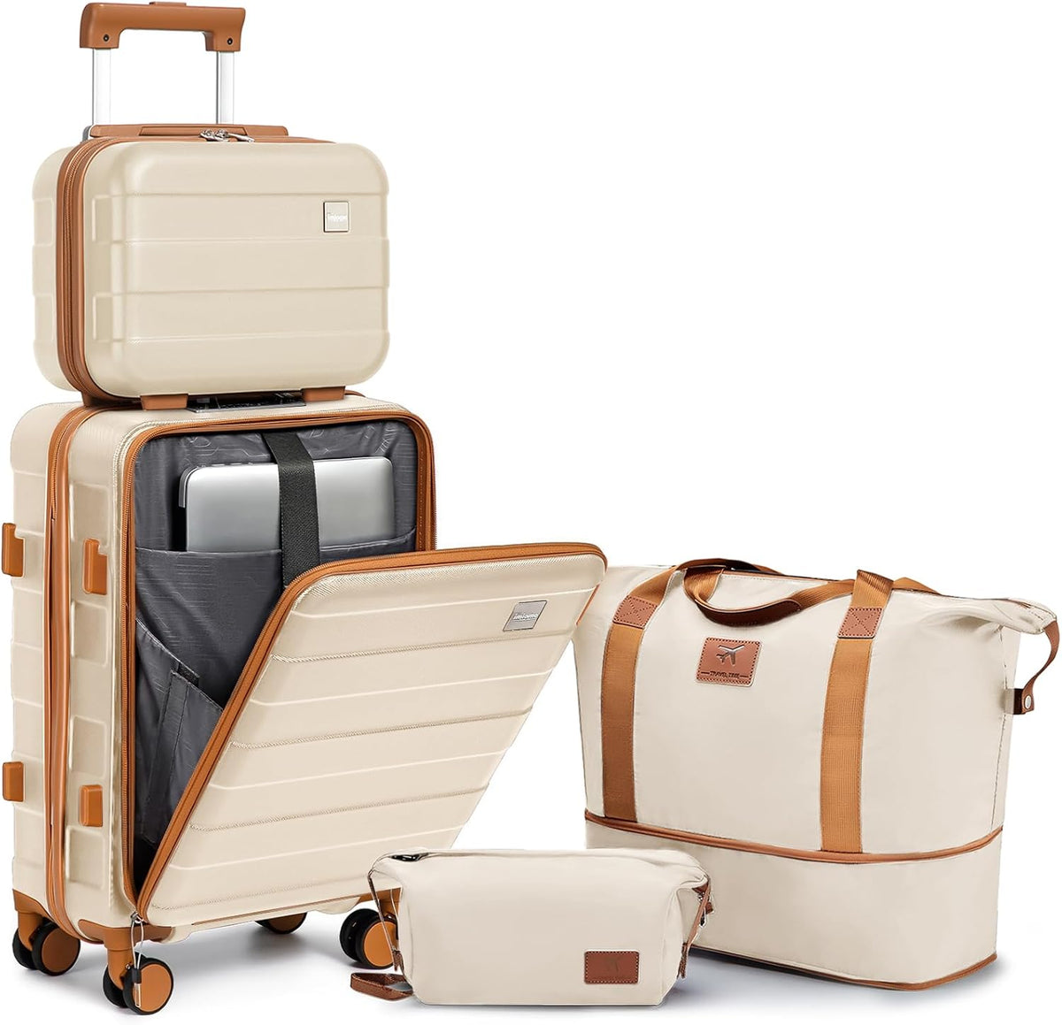 Carry on Luggage 22x14x9 Airline Approved, Hardside 20 Inch Carry-on Suitcases with Spinner Wheels, Lightweight Travel Luggage Sets with TSA Lock