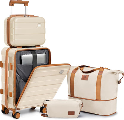 Carry on Luggage 22x14x9 Airline Approved, Hardside 20 Inch Carry-on Suitcases with Spinner Wheels, Lightweight Travel Luggage Sets with TSA Lock