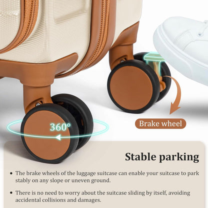 Carry on Luggage 22x14x9 Airline Approved, Hardside 20 Inch Carry-on Suitcases with Spinner Wheels, Lightweight Travel Luggage Sets with TSA Lock
