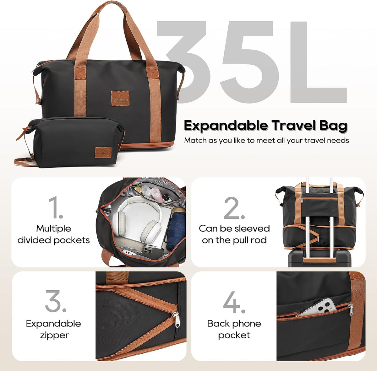 Carry on Luggage 22x14x9 Airline Approved, Hardside 20 Inch Carry-on Suitcases with Spinner Wheels, Lightweight Travel Luggage Sets with TSA Lock