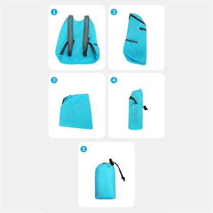 Hiking Daypack Ultralightweight Packable Backpack Splashproof Foldable Pack Travel Daypack for Outdoor Camping Climbing, Dark Grey