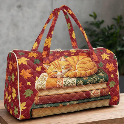 Cactus Quilted Gym Bag For Women, Quilt Large Tote Bag Holds Travel Essentials Clothes Makeup, Padded Top Handles, Lightweight Open Top with Inner Pockets to Store Cosmetics & Small Essentials