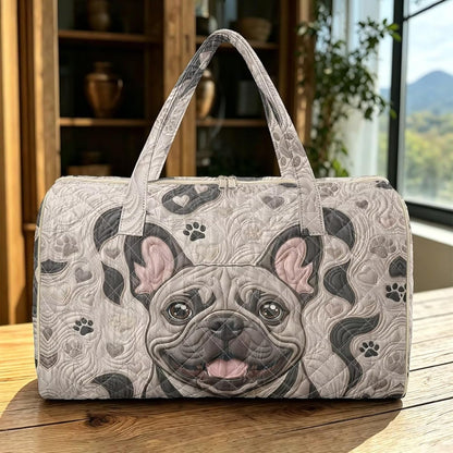 Cactus Quilted Gym Bag For Women, Quilt Large Tote Bag Holds Travel Essentials Clothes Makeup, Padded Top Handles, Lightweight Open Top with Inner Pockets to Store Cosmetics & Small Essentials