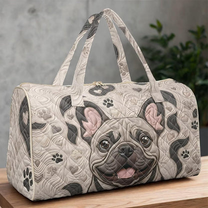 Cactus Quilted Gym Bag For Women, Quilt Large Tote Bag Holds Travel Essentials Clothes Makeup, Padded Top Handles, Lightweight Open Top with Inner Pockets to Store Cosmetics & Small Essentials