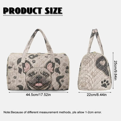 Cactus Quilted Gym Bag For Women, Quilt Large Tote Bag Holds Travel Essentials Clothes Makeup, Padded Top Handles, Lightweight Open Top with Inner Pockets to Store Cosmetics & Small Essentials
