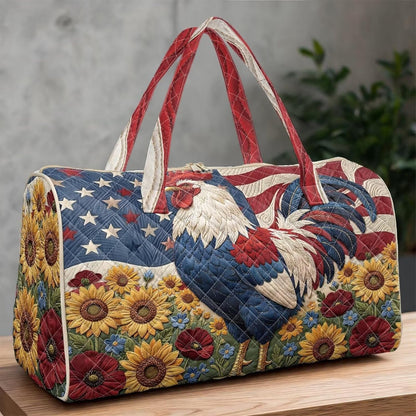 Cactus Quilted Gym Bag For Women, Quilt Large Tote Bag Holds Travel Essentials Clothes Makeup, Padded Top Handles, Lightweight Open Top with Inner Pockets to Store Cosmetics & Small Essentials