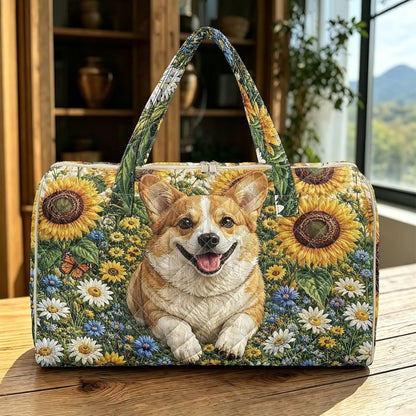 Cactus Quilted Gym Bag For Women, Quilt Large Tote Bag Holds Travel Essentials Clothes Makeup, Padded Top Handles, Lightweight Open Top with Inner Pockets to Store Cosmetics & Small Essentials