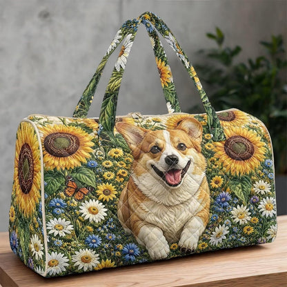 Cactus Quilted Gym Bag For Women, Quilt Large Tote Bag Holds Travel Essentials Clothes Makeup, Padded Top Handles, Lightweight Open Top with Inner Pockets to Store Cosmetics & Small Essentials