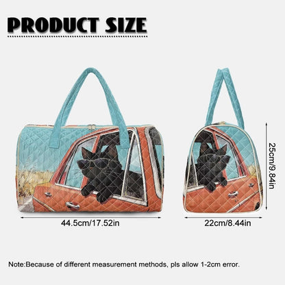 Cactus Quilted Gym Bag For Women, Quilt Large Tote Bag Holds Travel Essentials Clothes Makeup, Padded Top Handles, Lightweight Open Top with Inner Pockets to Store Cosmetics & Small Essentials