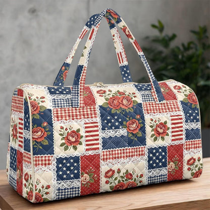 Cactus Quilted Gym Bag For Women, Quilt Large Tote Bag Holds Travel Essentials Clothes Makeup, Padded Top Handles, Lightweight Open Top with Inner Pockets to Store Cosmetics & Small Essentials