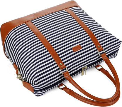 HB-28 Ladies Women Canvas Travel Weekender Bag Overnight Carry-on Duffel Tote Bag