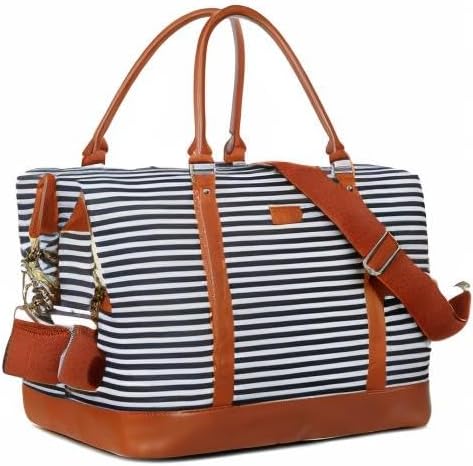 HB-28 Ladies Women Canvas Travel Weekender Bag Overnight Carry-on Duffel Tote Bag