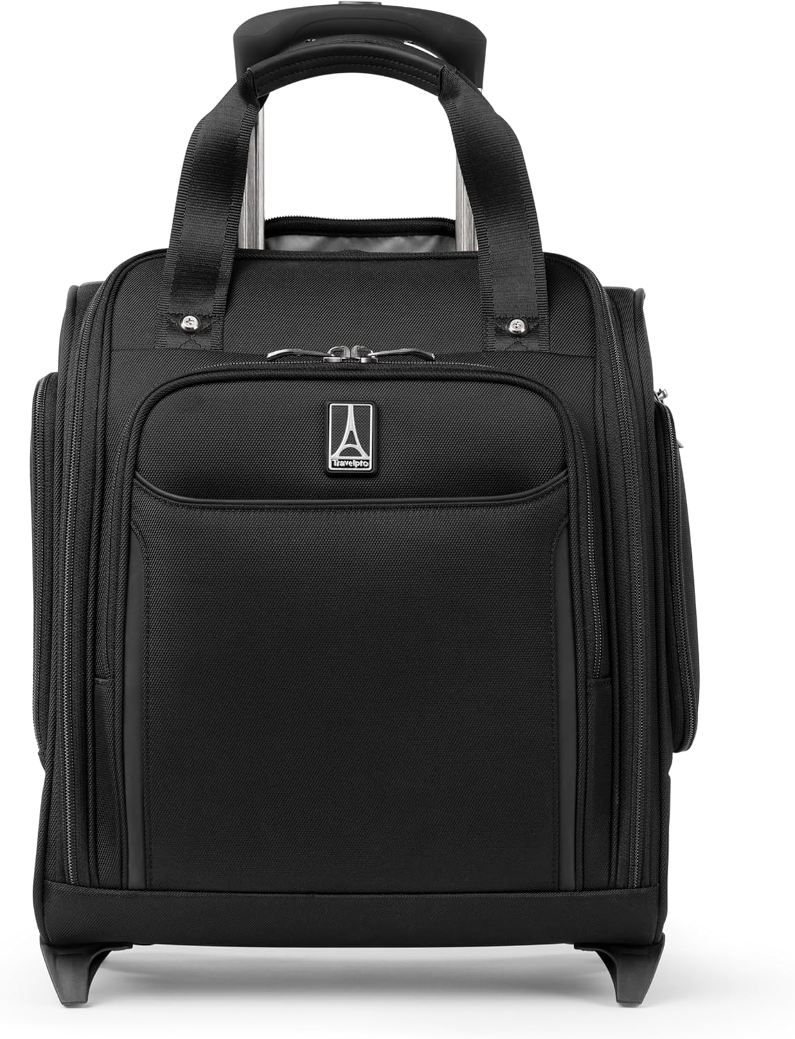 Crew Classic Lightweight Softside Luggage, Rolling Underseat Carry on Bag, 14" Laptop or Tablet Sleeve, Men and Women, 17-Inch, Patriot Blue
