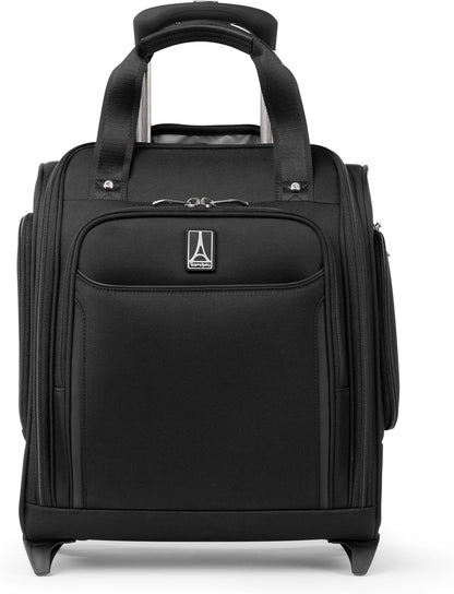 Crew Classic Lightweight Softside Luggage, Rolling Underseat Carry on Bag, 14" Laptop or Tablet Sleeve, Men and Women, 17-Inch, Patriot Blue