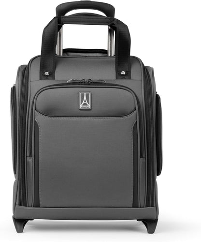 Crew Classic Lightweight Softside Luggage, Rolling Underseat Carry on Bag, 14" Laptop or Tablet Sleeve, Men and Women, 17-Inch, Patriot Blue