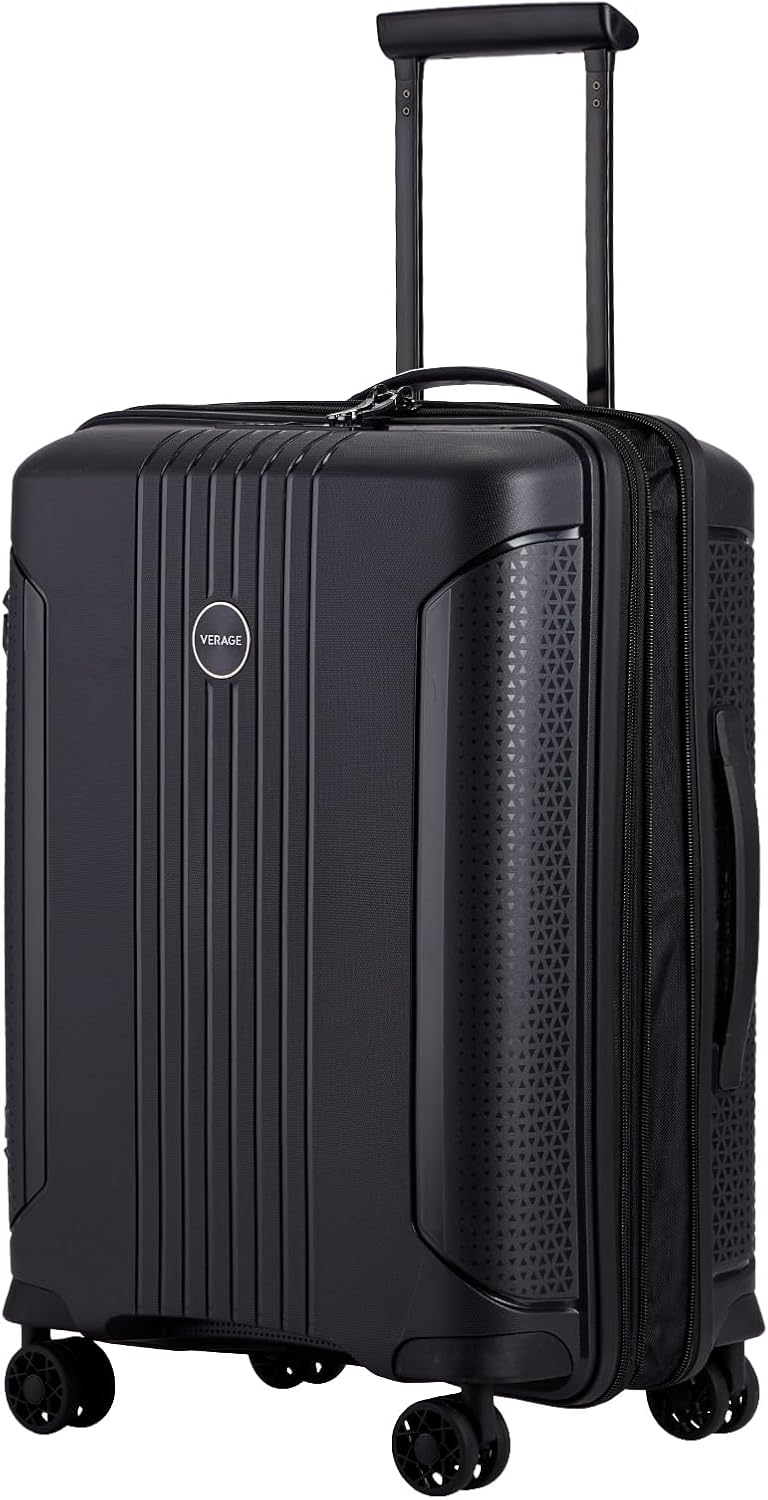 Florence Hardside Carry-On Luggage with Spinner Wheels, Lightweight Expandable Suitcase with TSA Lock, Artist-Inspired Stylish Travel Luggage for Women, 20-Inch, Aqua Mist