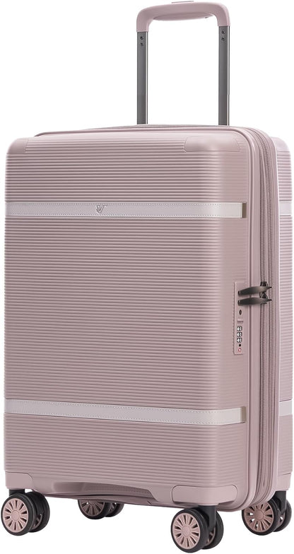 Florence Hardside Carry-On Luggage with Spinner Wheels, Lightweight Expandable Suitcase with TSA Lock, Artist-Inspired Stylish Travel Luggage for Women, 20-Inch, Aqua Mist