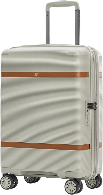Florence Hardside Carry-On Luggage with Spinner Wheels, Lightweight Expandable Suitcase with TSA Lock, Artist-Inspired Stylish Travel Luggage for Women, 20-Inch, Aqua Mist