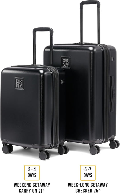 Amazon Exclusive On the Go 21" Hardshell Lightweight Expandable Carry-On Luggage with Spinner Wheels,Burgundy