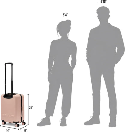 Amazon Exclusive On the Go 21" Hardshell Lightweight Expandable Carry-On Luggage with Spinner Wheels,Burgundy