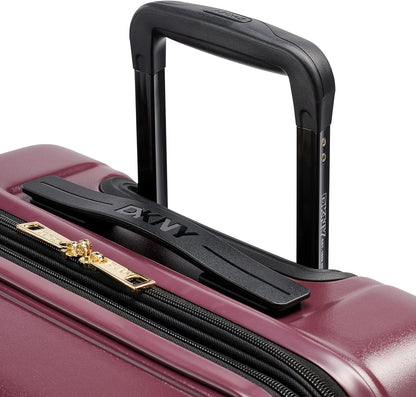 Amazon Exclusive On the Go 21" Hardshell Lightweight Expandable Carry-On Luggage with Spinner Wheels,Burgundy