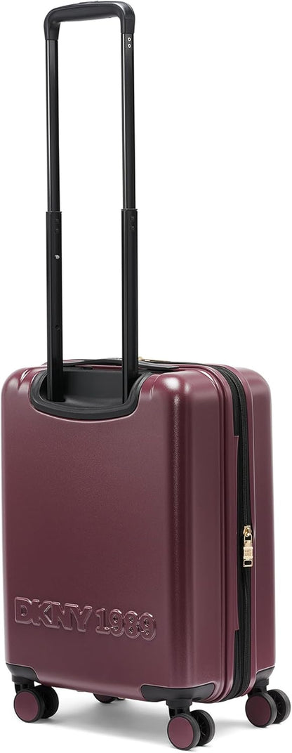 Amazon Exclusive On the Go 21" Hardshell Lightweight Expandable Carry-On Luggage with Spinner Wheels,Burgundy