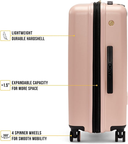 Amazon Exclusive On the Go 21" Hardshell Lightweight Expandable Carry-On Luggage with Spinner Wheels,Burgundy