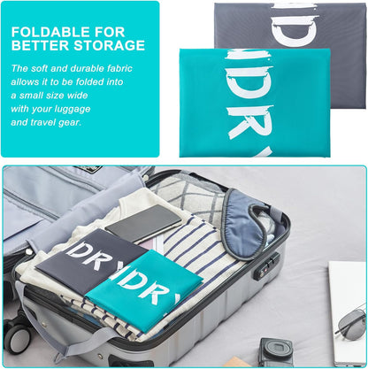 XL Travel Laundry Bag, Machine Washable Dirty Clothes Organizer with Drawstring,Large Enough to Hold 4 Loads of Laundry, Easy Fit a Laundry Hamper or Basket Travel Essentials 24" x 36"