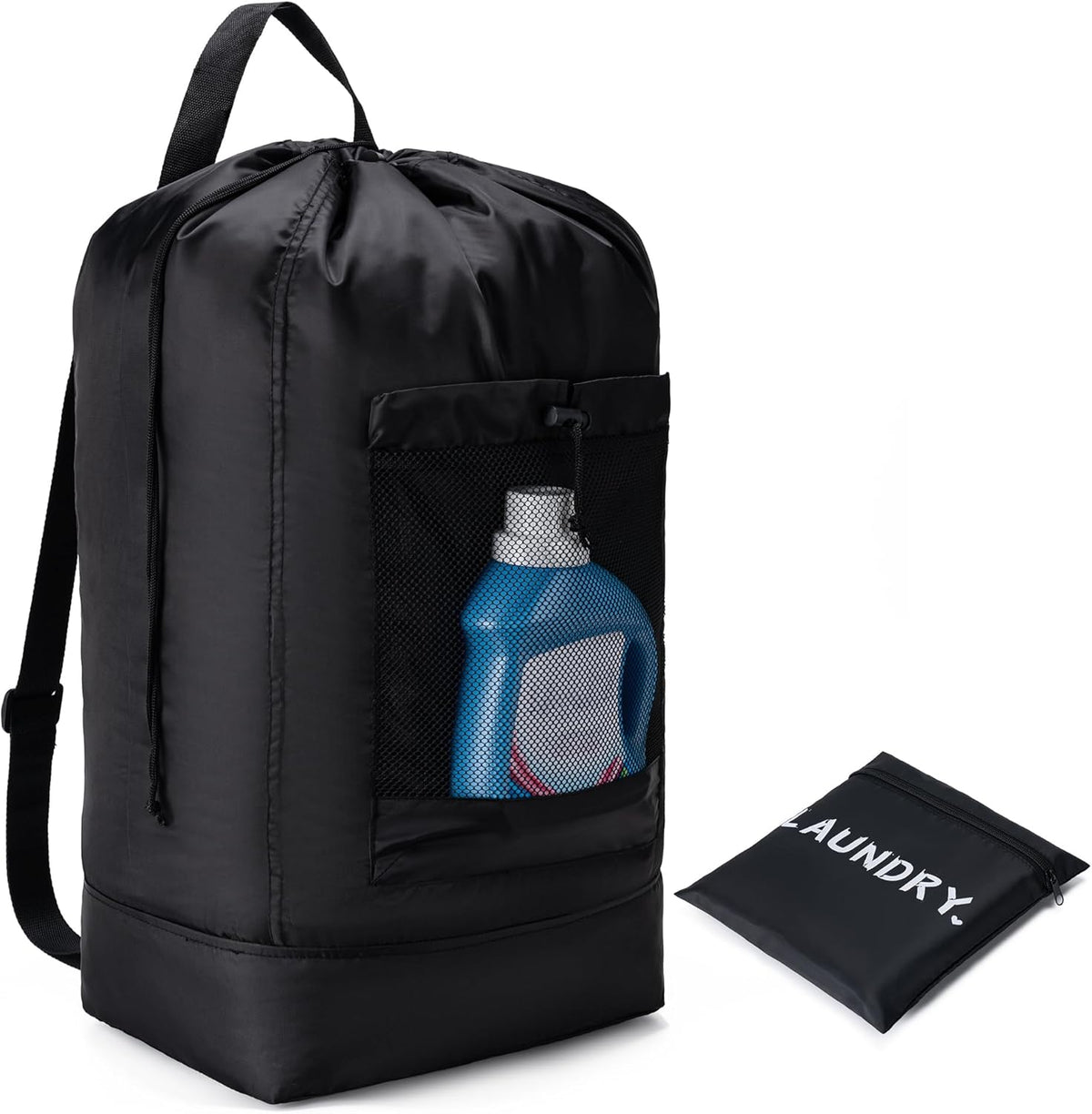 XL Travel Laundry Bag, Machine Washable Dirty Clothes Organizer with Drawstring,Large Enough to Hold 4 Loads of Laundry, Easy Fit a Laundry Hamper or Basket Travel Essentials 24" x 36"