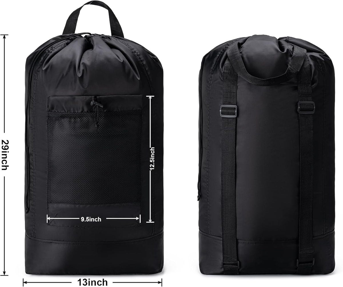 XL Travel Laundry Bag, Machine Washable Dirty Clothes Organizer with Drawstring,Large Enough to Hold 4 Loads of Laundry, Easy Fit a Laundry Hamper or Basket Travel Essentials 24" x 36"