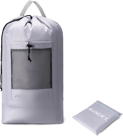 XL Travel Laundry Bag, Machine Washable Dirty Clothes Organizer with Drawstring,Large Enough to Hold 4 Loads of Laundry, Easy Fit a Laundry Hamper or Basket Travel Essentials 24" x 36"