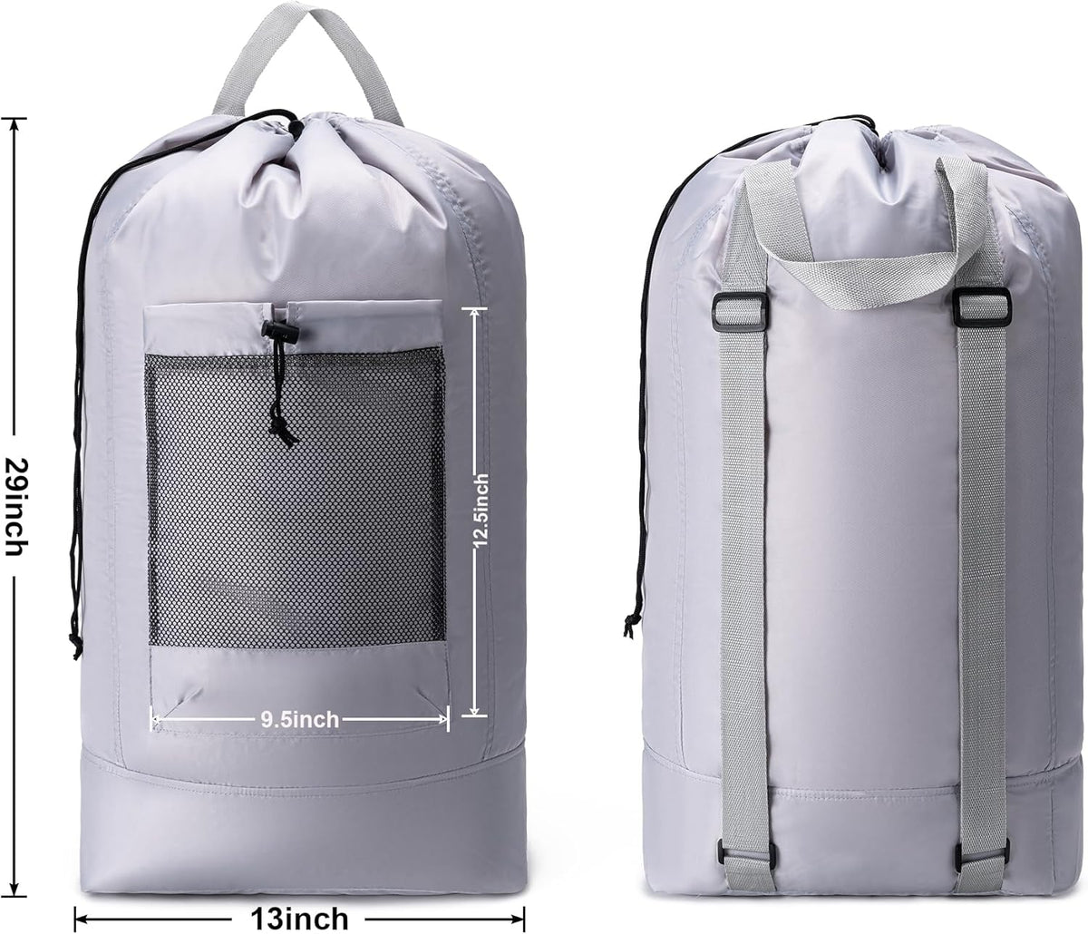 XL Travel Laundry Bag, Machine Washable Dirty Clothes Organizer with Drawstring,Large Enough to Hold 4 Loads of Laundry, Easy Fit a Laundry Hamper or Basket Travel Essentials 24" x 36"