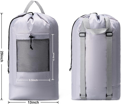 XL Travel Laundry Bag, Machine Washable Dirty Clothes Organizer with Drawstring,Large Enough to Hold 4 Loads of Laundry, Easy Fit a Laundry Hamper or Basket Travel Essentials 24" x 36"