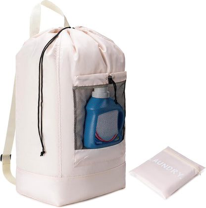 XL Travel Laundry Bag, Machine Washable Dirty Clothes Organizer with Drawstring,Large Enough to Hold 4 Loads of Laundry, Easy Fit a Laundry Hamper or Basket Travel Essentials 24" x 36"
