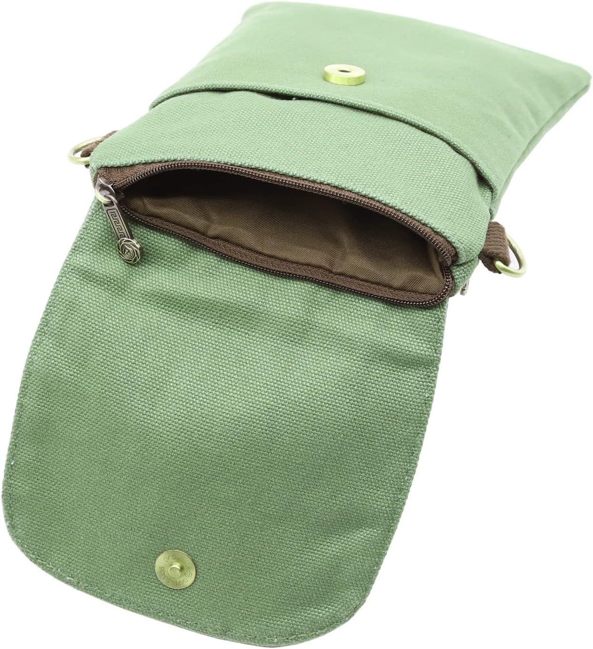 Vintage Embroidered Canvas Flip Small Crossbody Bag Cell Phone Pouch for Women Wristlet Wallet Bag Coin Purse