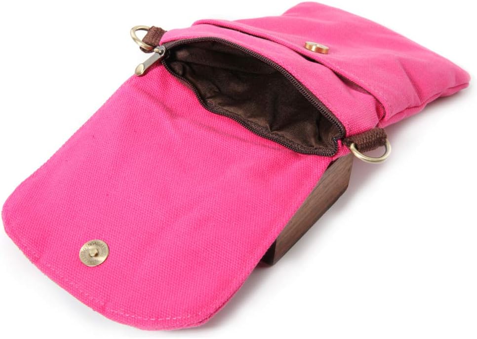 Vintage Embroidered Canvas Flip Small Crossbody Bag Cell Phone Pouch for Women Wristlet Wallet Bag Coin Purse