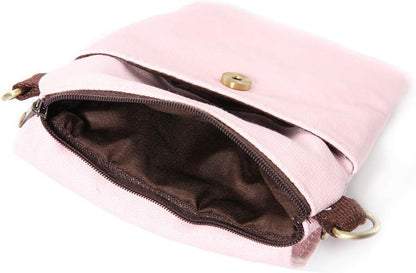 Vintage Embroidered Canvas Flip Small Crossbody Bag Cell Phone Pouch for Women Wristlet Wallet Bag Coin Purse